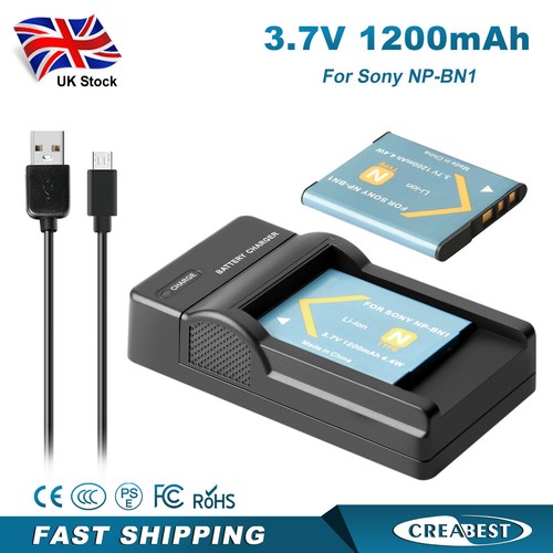 2pack bn1 battery - +, lcd